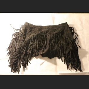 Black Fringe Shorts⚡️
